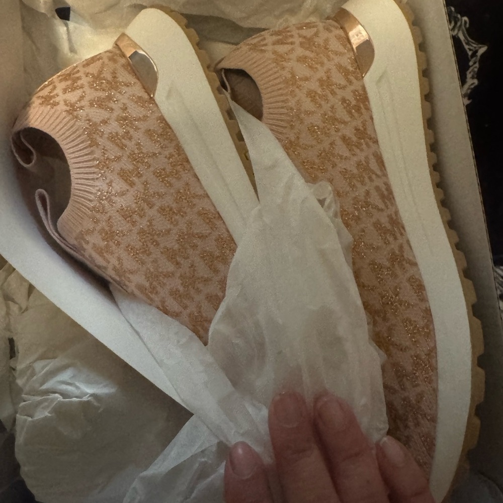 Michael Kors Women's Blush Slip-On Sneakers - Picture 7 of 8